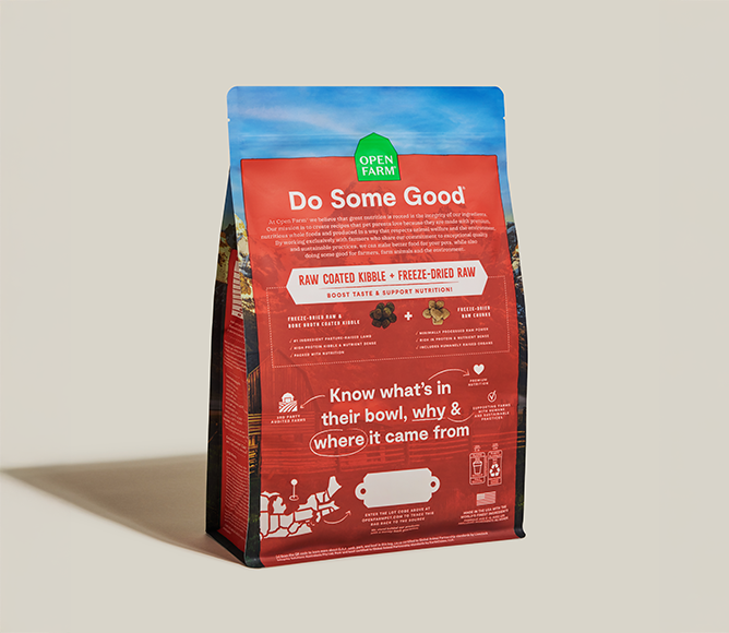 Venison, Lamb & Bison Ancient Grain Dog Kibble – Poultry-Free Raw-Coated