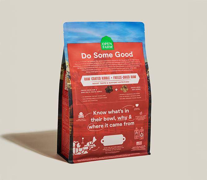 Lamb, Venison & Bison Grain-Free Raw-Coated Dog Kibble - Poultry-Free Recipe