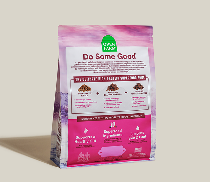 Grain-Free Salmon & Superfood Epic Blend Dog Kibble – Air-Dried Bits