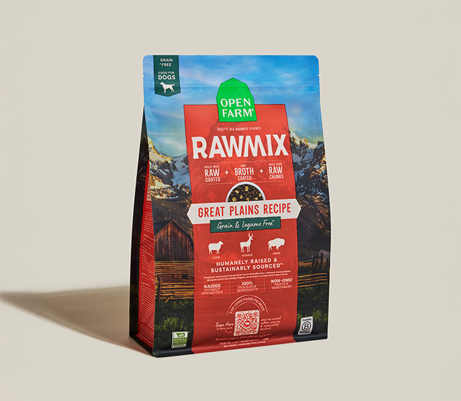 Lamb, Venison & Bison Grain-Free Raw-Coated Dog Kibble - Poultry-Free Recipe