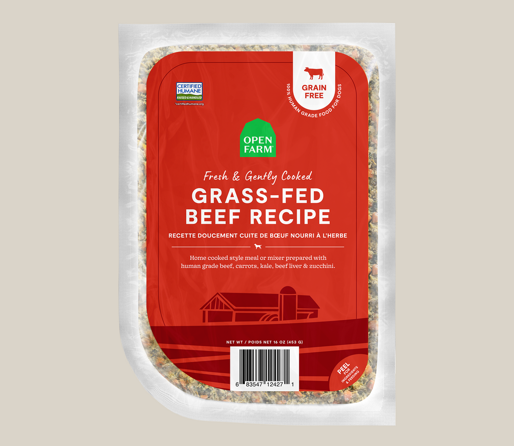 Grass-Fed Beef Gently Cooked Frozen Dog Food – Human-Grade Recipe