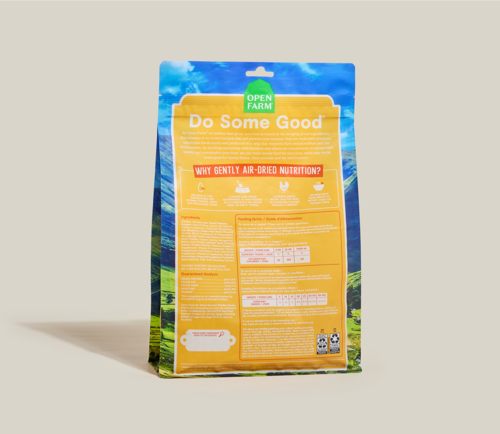 Meaty Air-Dried Chicken Dog Food – 90% Chicken, Complete Meal or Topper