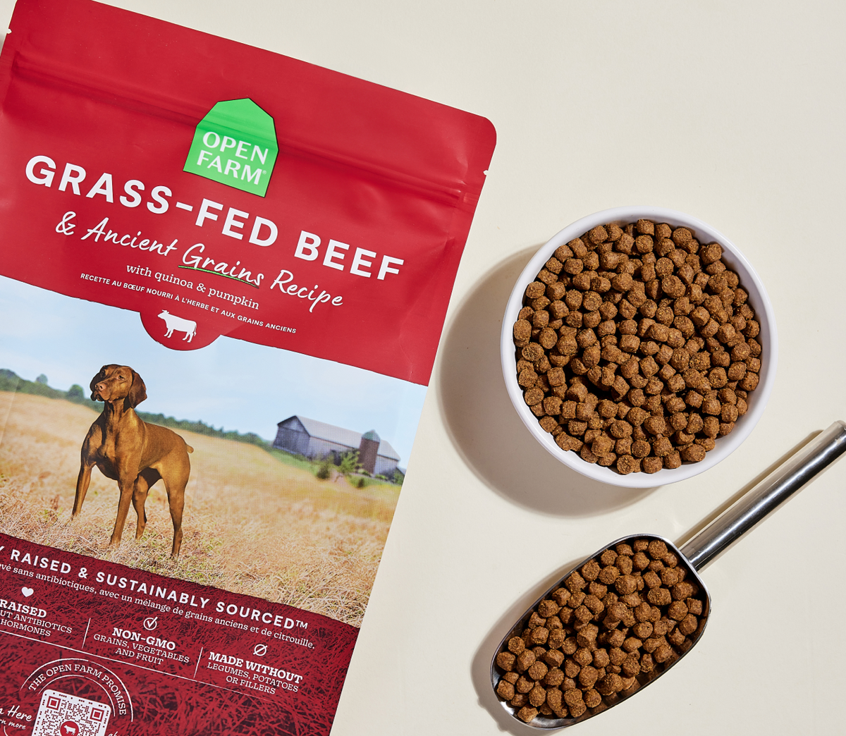 Certified Humane Grass-Fed Beef & Ancient Grains Dry Dog Kibble