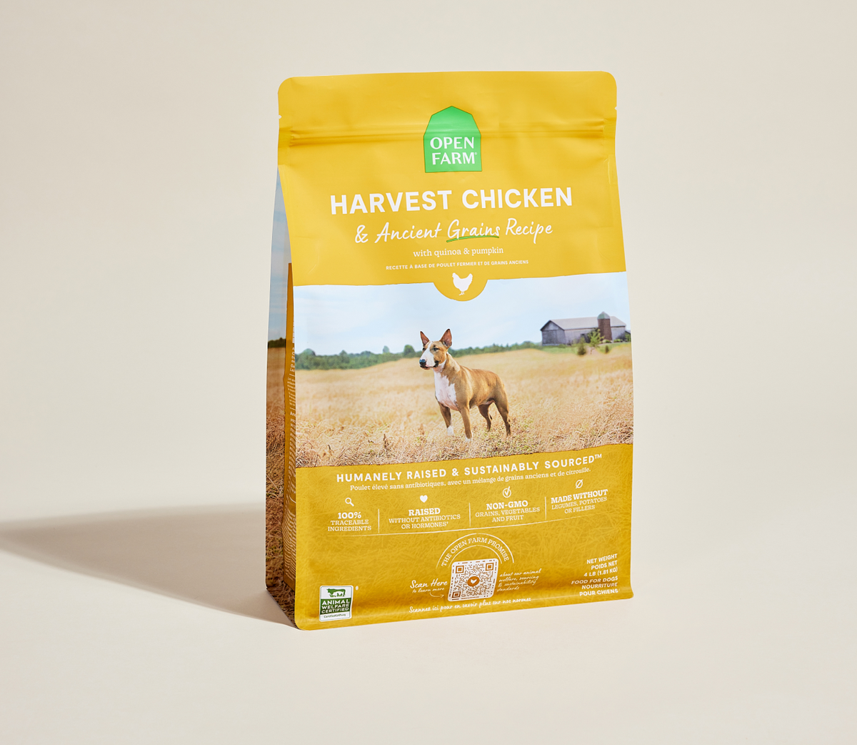 Harvest Chicken & Ancient-Grain Dog Kibble – Quinoa Coconut Oil Friendly