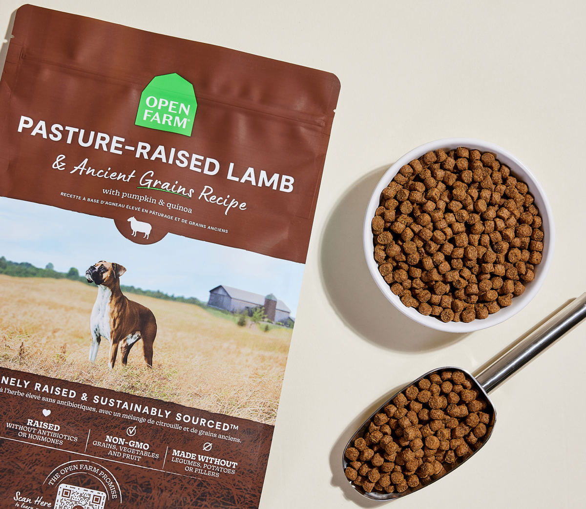 New Zealand Lamb & Ancient-Grain Dog Kibble – Quinoa Coconut Oil Friendly