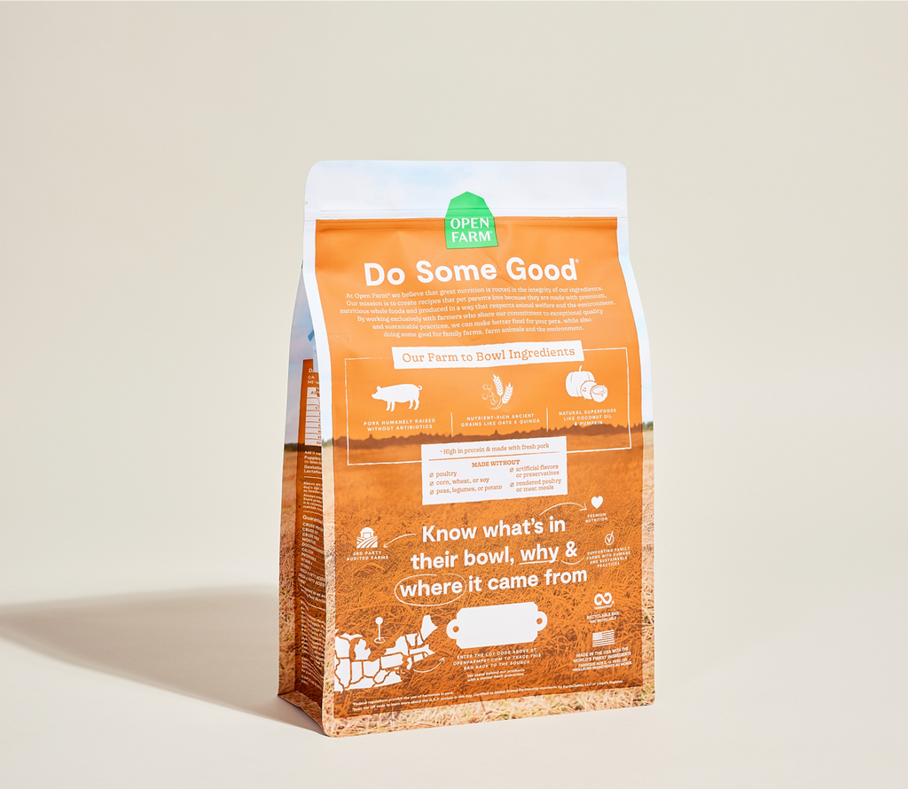 Pork & Ancient Grains Dry Dog Food - Complete Kibble with Pumpkin & Quinoa
