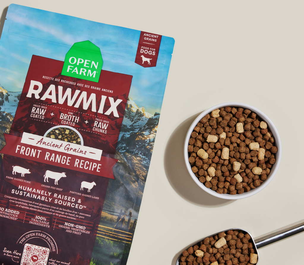 Multi-Protein Beef, Lamb & Pork Ancient Grain Dog Kibble – Raw-Coated