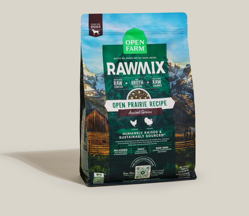 Chicken & Turkey Ancient-Grain RawMix Dog Kibble – Freeze-Dried Coated