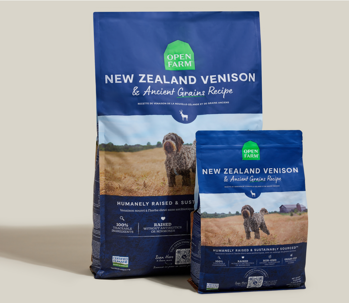 New Zealand Venison & Ancient Grains Dry Dog Food - Hypoallergenic Kibble
