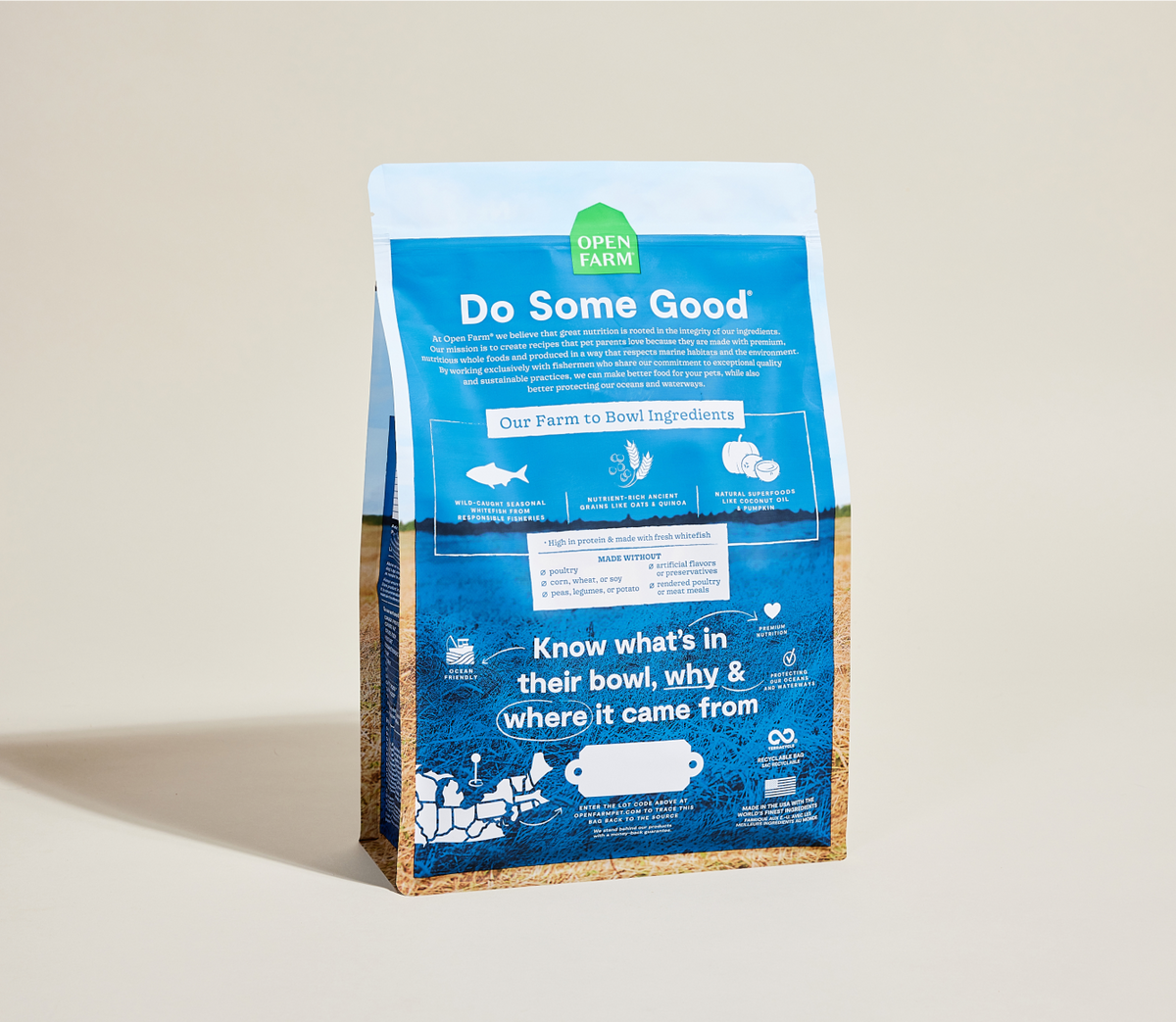 Seasonal Wild Whitefish & Ancient Grains Dry Dog Kibble – Omega-3