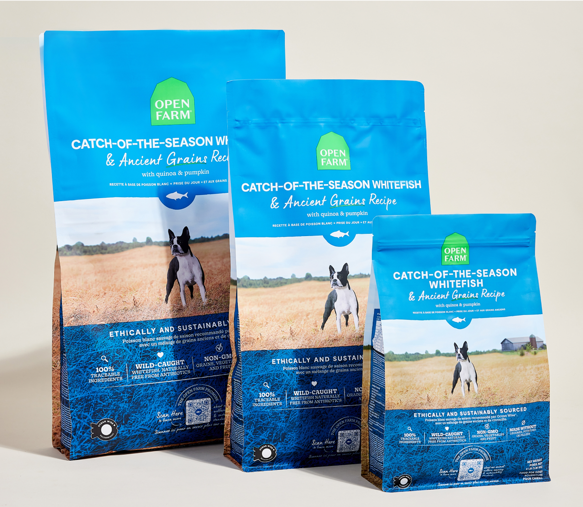 Seasonal Wild Whitefish & Ancient Grains Dry Dog Kibble – Omega-3