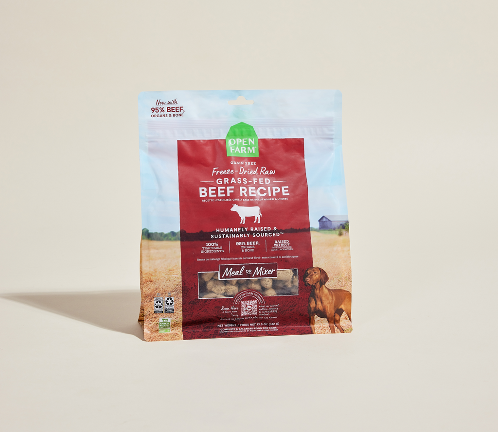 Single-Protein Grass-Fed Beef Freeze-Dried Raw Morsels – Dog Food, Grain-Free
