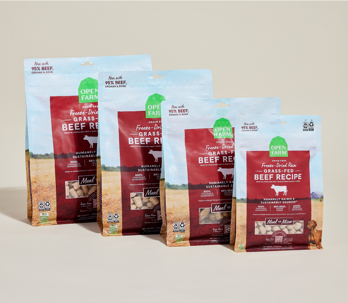 Single-Protein Grass-Fed Beef Freeze-Dried Raw Morsels – Dog Food, Grain-Free