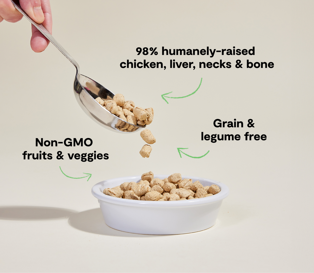 Freeze-Dried Raw Chicken Morsels for Cats – 98% Chicken Liver & Bone