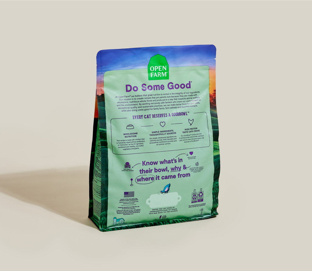 Harvest Chicken & Brown Rice Dry Cat Kibble – Antibiotic-Free Protein