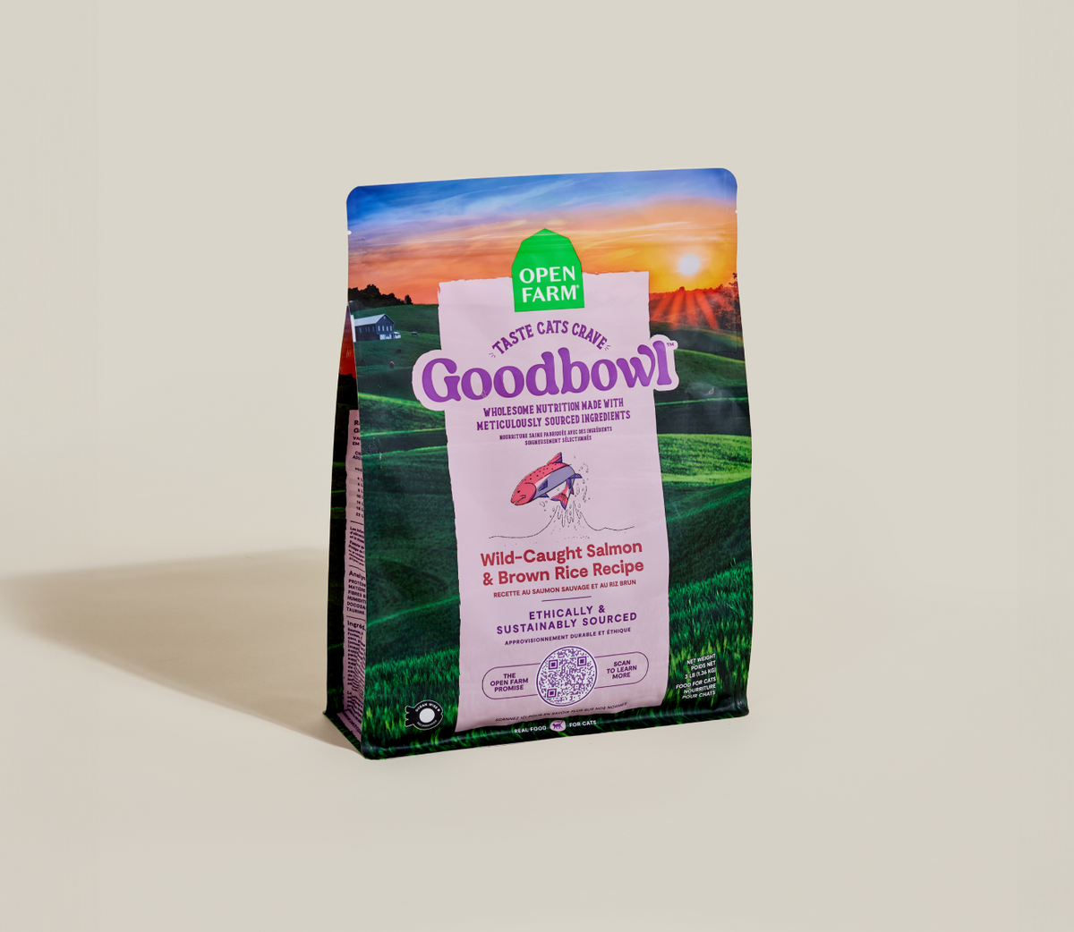 Wild-Caught Salmon & Brown Rice Cat Kibble – Protein-Rich Dry Food
