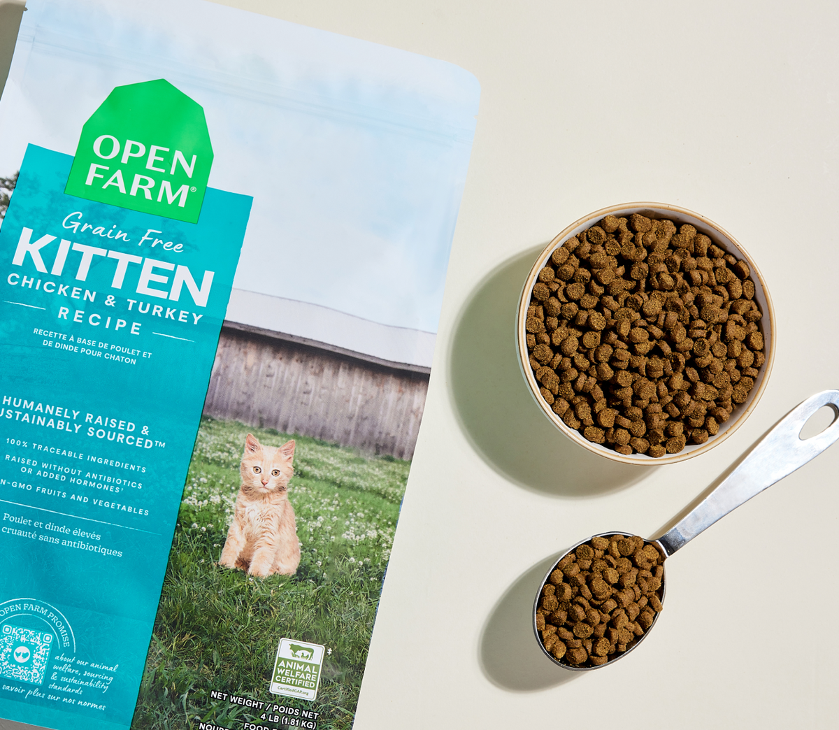 Grain-Free Chicken & Turkey Kibble for Growing Kittens - Digestive Support