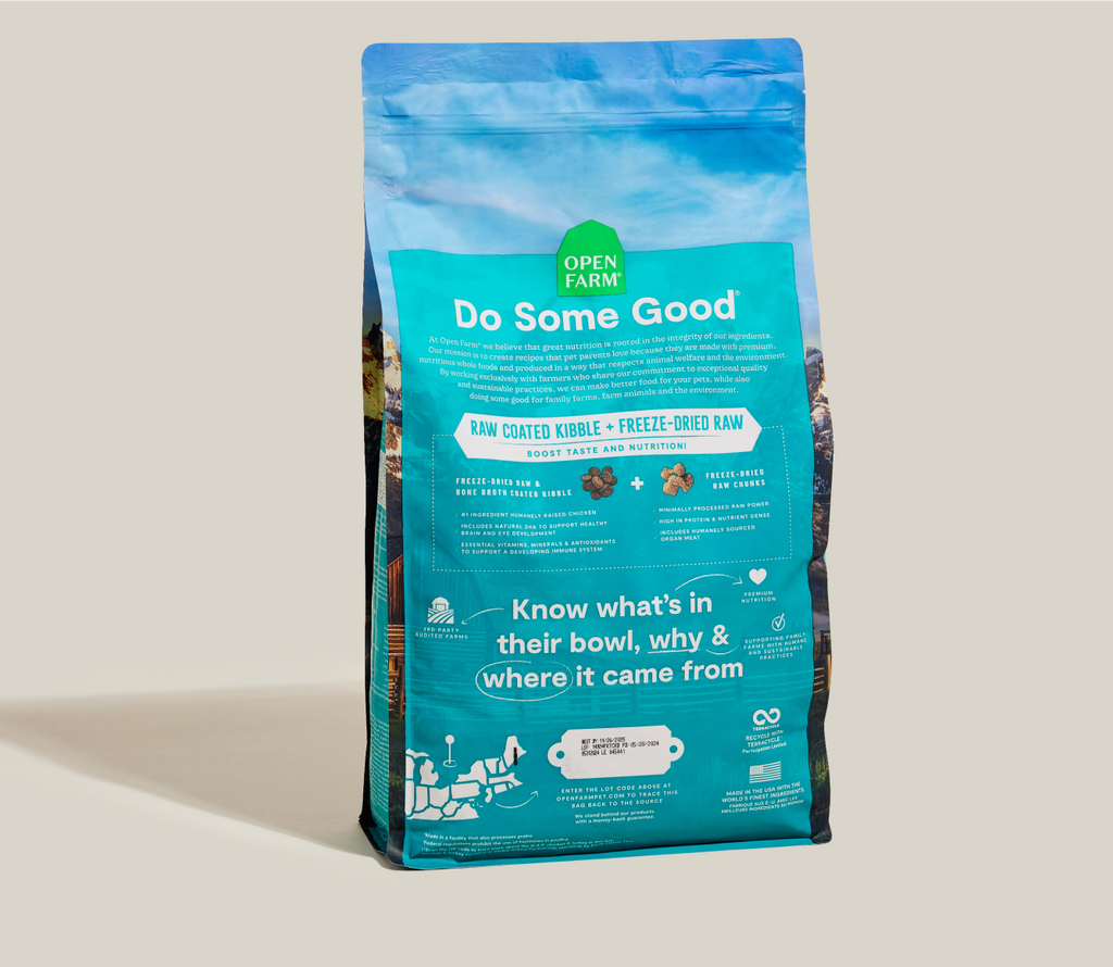 Grain-Free Chicken Turkey Salmon Kitten RawMix Kibble – DHA Raw-Coated