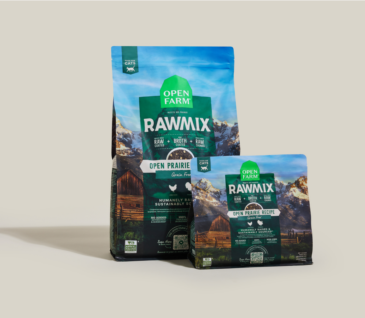 Chicken & Turkey Grain-Free Raw-Coated Cat Kibble – Freeze-Dried Bites
