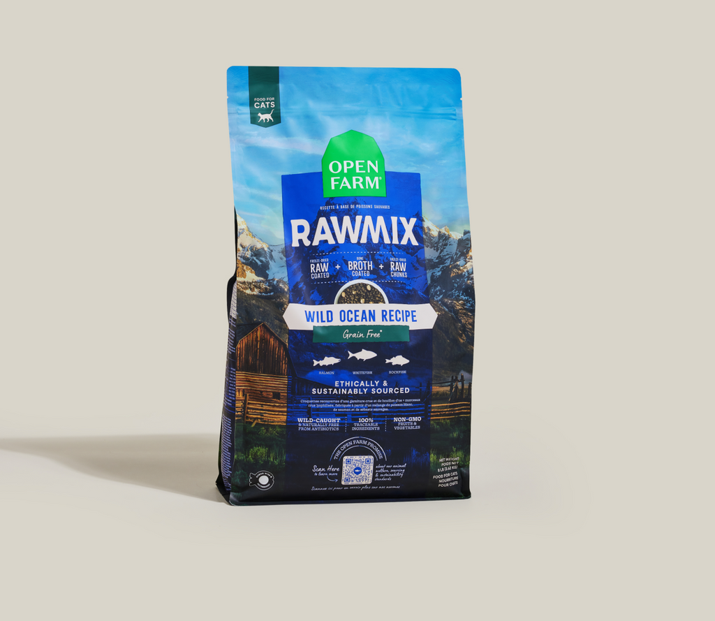 Wild-Caught Whitefish, Salmon & Rockfish Grain-Free Cat Kibble - Raw-Coated