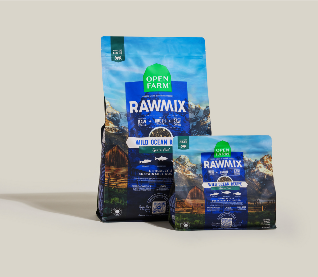 Wild-Caught Whitefish, Salmon & Rockfish Grain-Free Cat Kibble - Raw-Coated