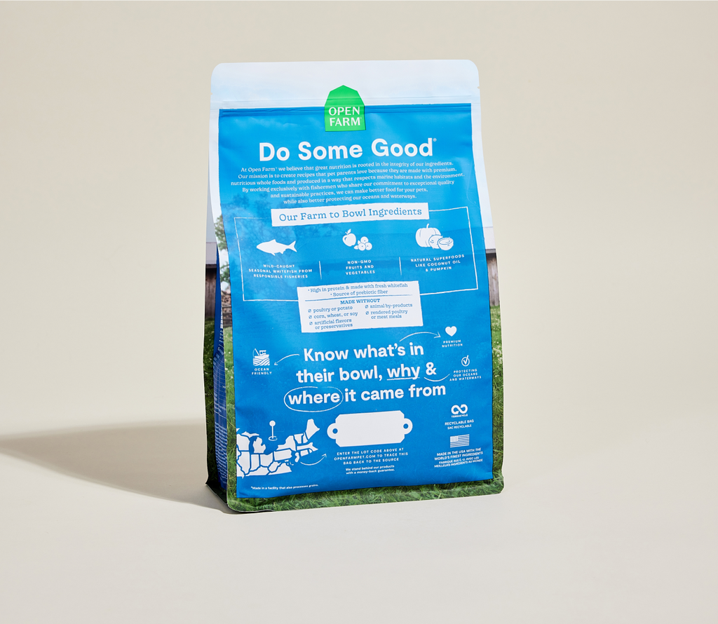 Grain-Free Wild-Caught Whitefish Cat Kibble - Omega-3 Skin & Coat Dry Food