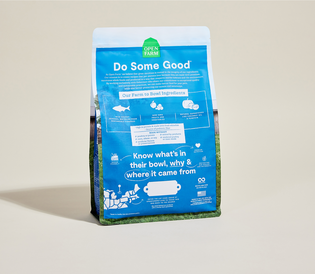 Grain-Free Wild-Caught Whitefish Cat Kibble - Omega-3 Skin & Coat Dry Food