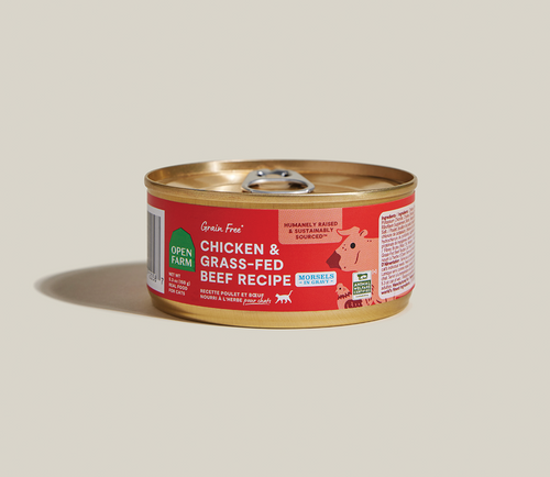 Chicken & Grass-Fed Beef Morsels in Savory Gravy for Adult & Senior Cats