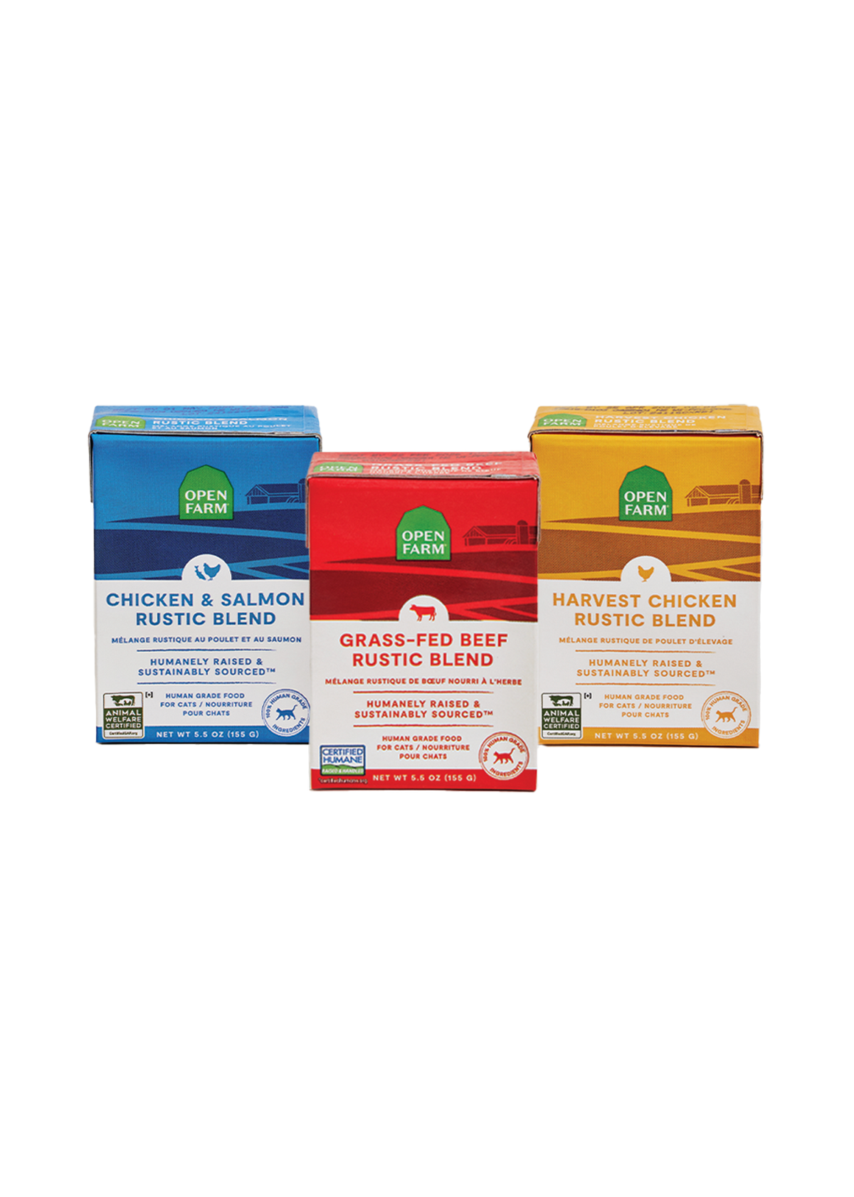 Cat Rustic Blend Variety Pack – Chicken Beef Chicken-Salmon 12 Cans