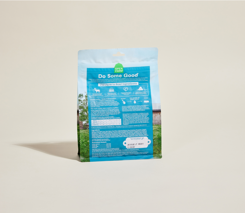 Surf & Turf Freeze-Dried Raw Morsels for Cats – 98% Beef Salmon Organ