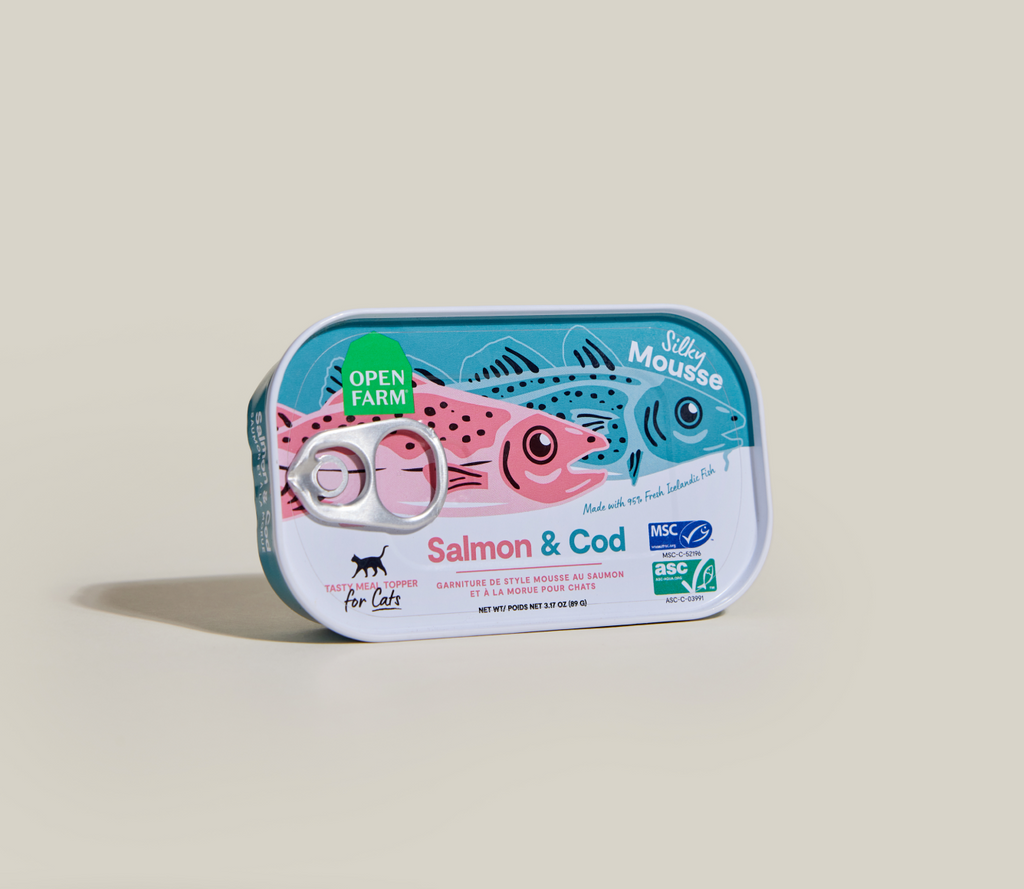 Icelandic Salmon & Cod Grain-Free Cat Food Topper Mousse – 95% Fish