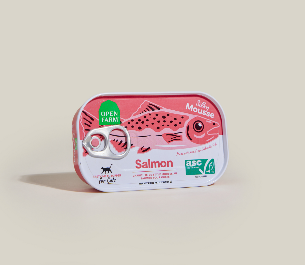 Icelandic Salmon Silky Mousse Cat Topper – 95% Salmon Grain-Free