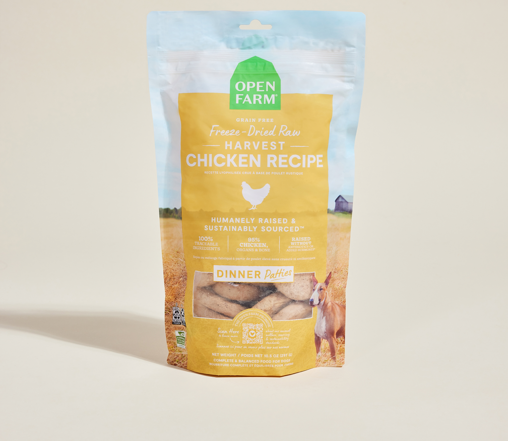 Freeze-Dried Raw Chicken Patties for Dogs - 95% Chicken, Organ & Bone Meal