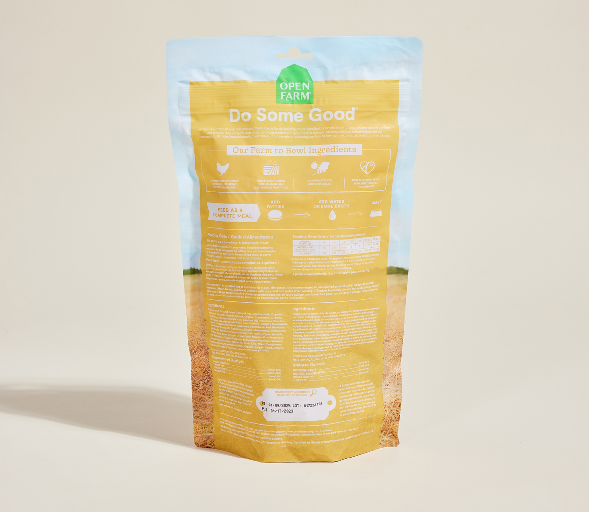 Freeze-Dried Raw Chicken Patties for Dogs - 95% Chicken, Organ & Bone Meal