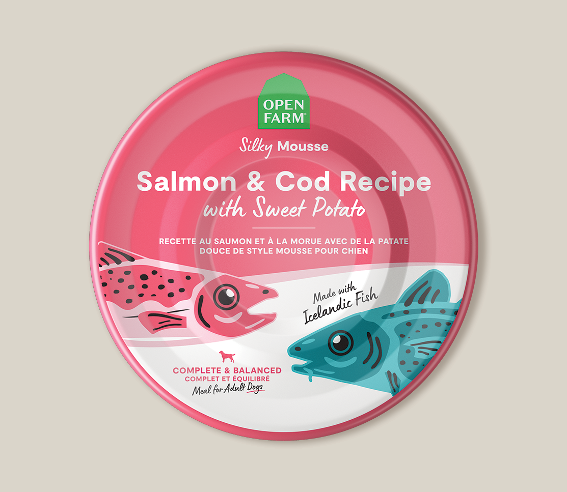Icelandic Salmon & Cod Wet Dog Food – ASC MSC Certified Sweet Potato