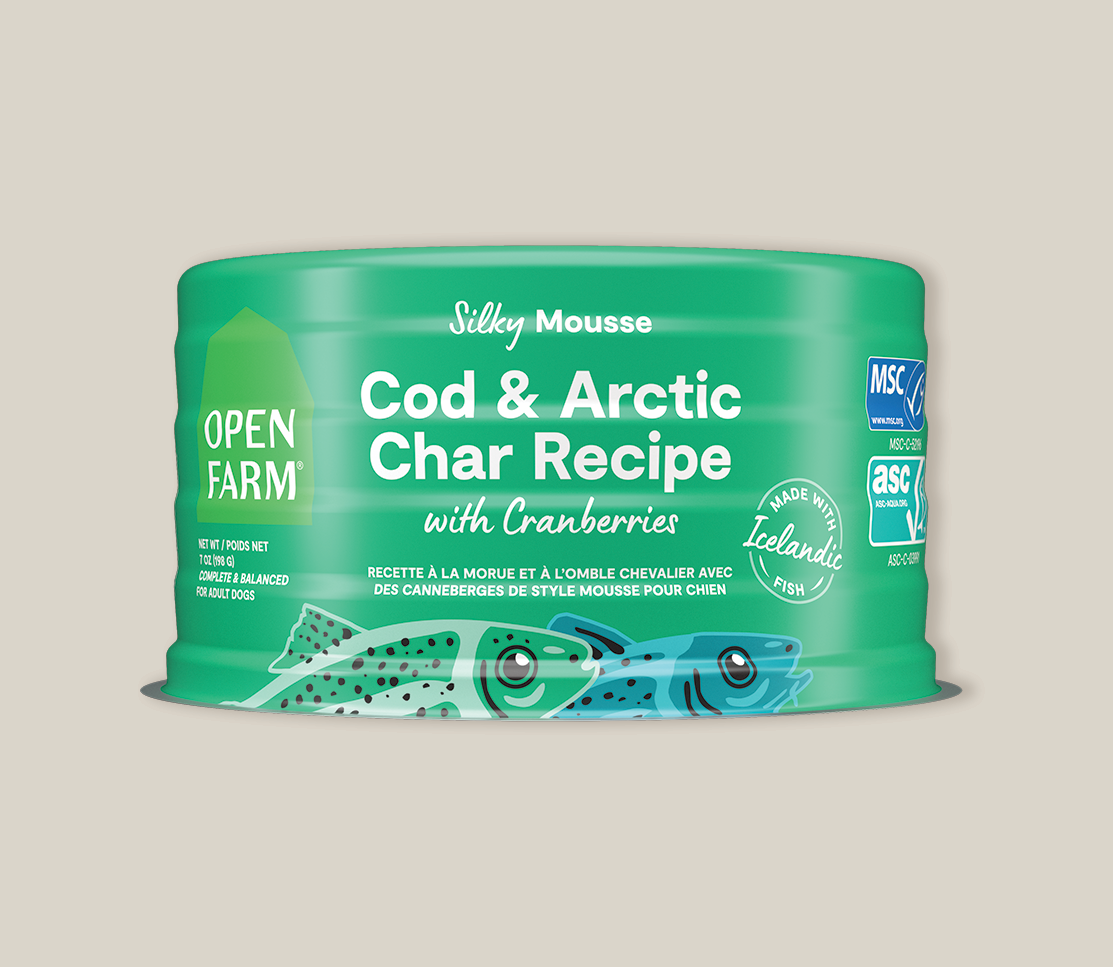 MSC Icelandic Cod & ASC Arctic Char Grain-Free Wet Dog Food Mousse