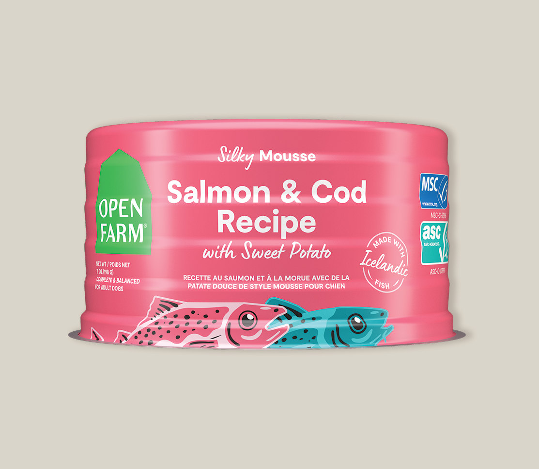 Icelandic Salmon & Cod Wet Dog Food – ASC MSC Certified Sweet Potato