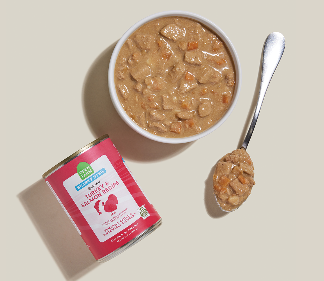 Turkey & Salmon Grain-Free Hearty Stew Wet Dog Food - Rich Gravy Meal
