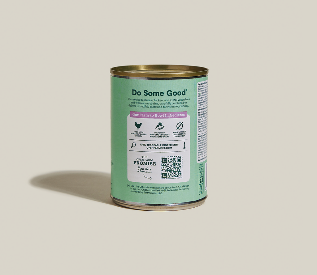Chicken & Liver Wet Dog Pate with Grains - Smooth, Moisture-Rich Meal
