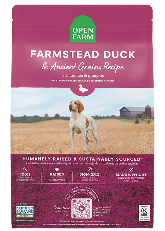 Duck & Ancient Grains Complete Dry Dog Food – Quinoa, Pumpkin & Coconut Oil