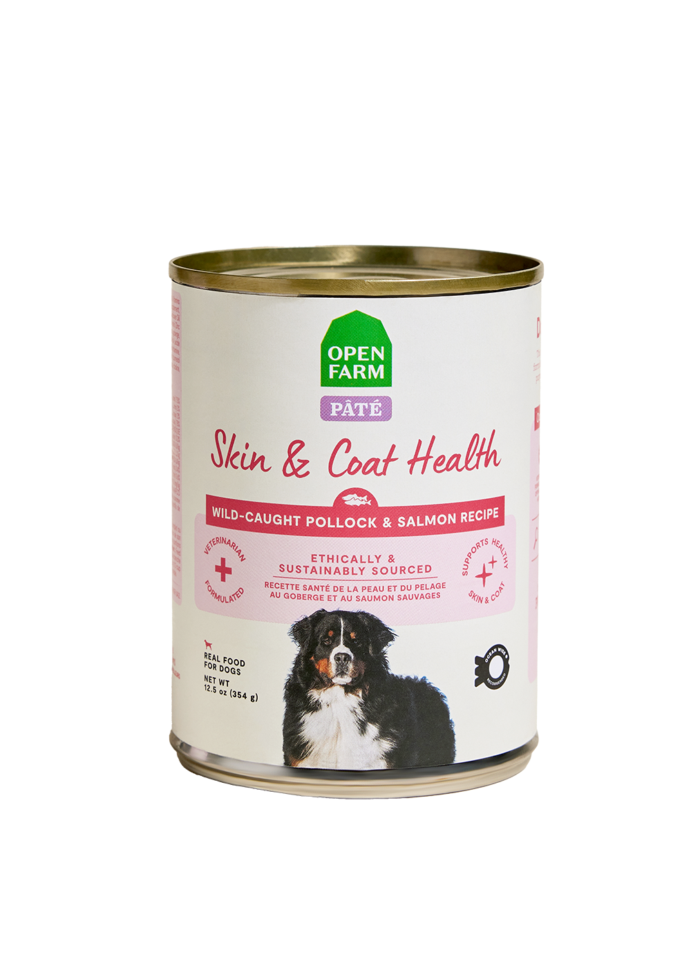 Wild Pollock & Salmon Skin & Coat Health Pâté – Complete Wet Dog Food