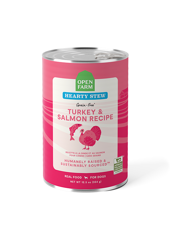 Turkey & Salmon Grain-Free Hearty Stew Wet Dog Food - Rich Gravy Meal