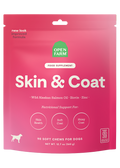 Skin & Coat Supplement Soft Chews for Dogs - Salmon Oil, Cod Liver, Biotin