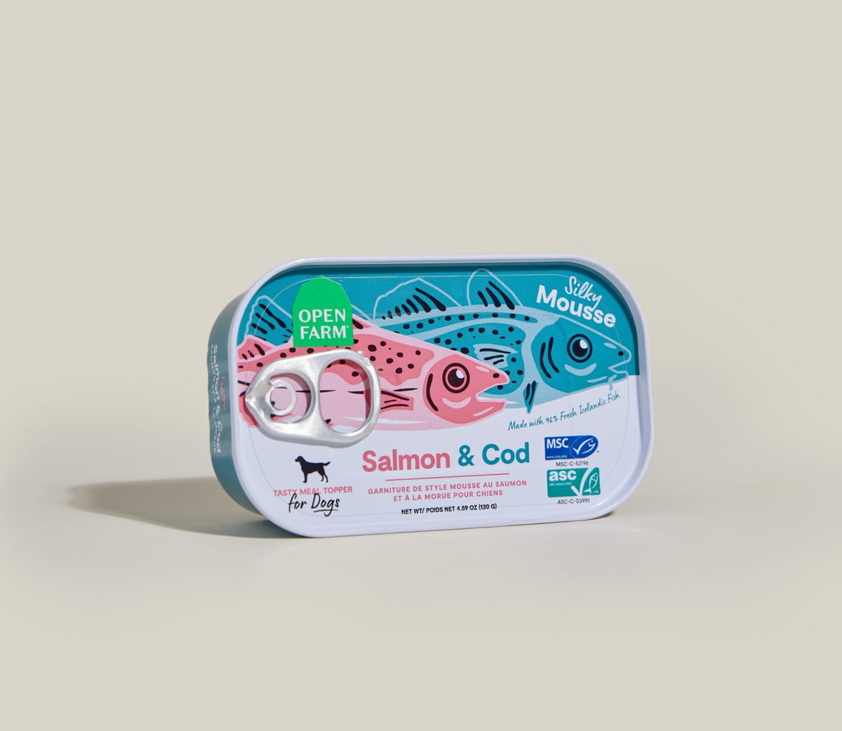 Icelandic Salmon & Cod Silky Mousse Dog Topper – 96% Fish Grain-Free