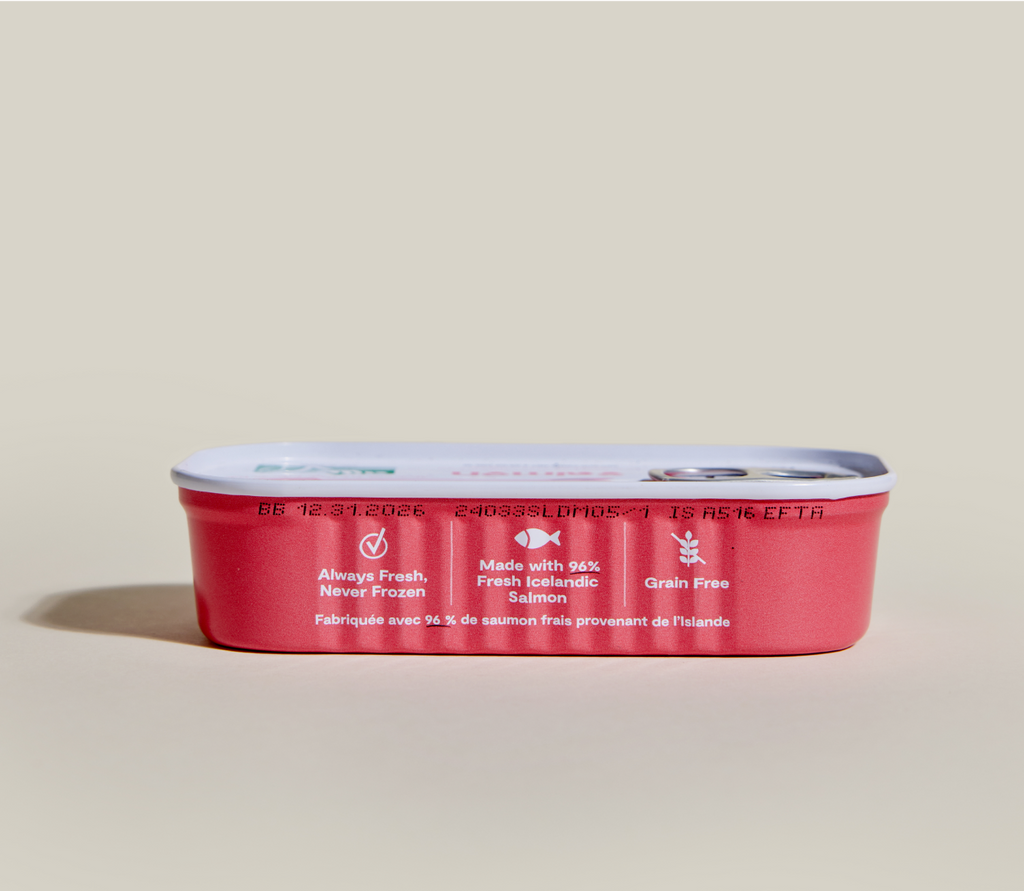 Icelandic Salmon Mousse Topper – Grain-Free Wet Dog Food Mixer, 96% Salmon