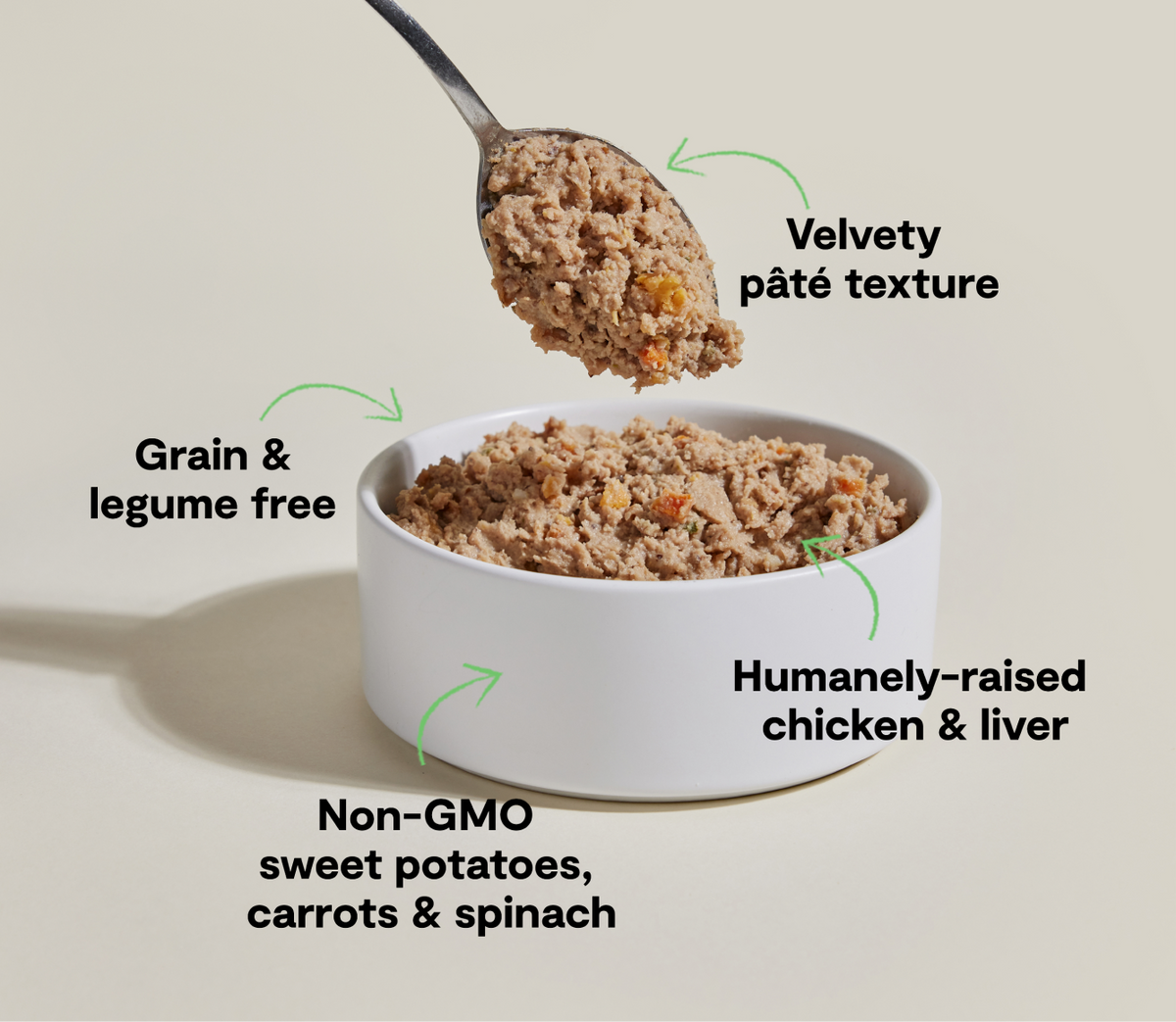 Single-Protein Chicken Pâté for Dogs – Sweet Potato & Carrot, Grain-Free