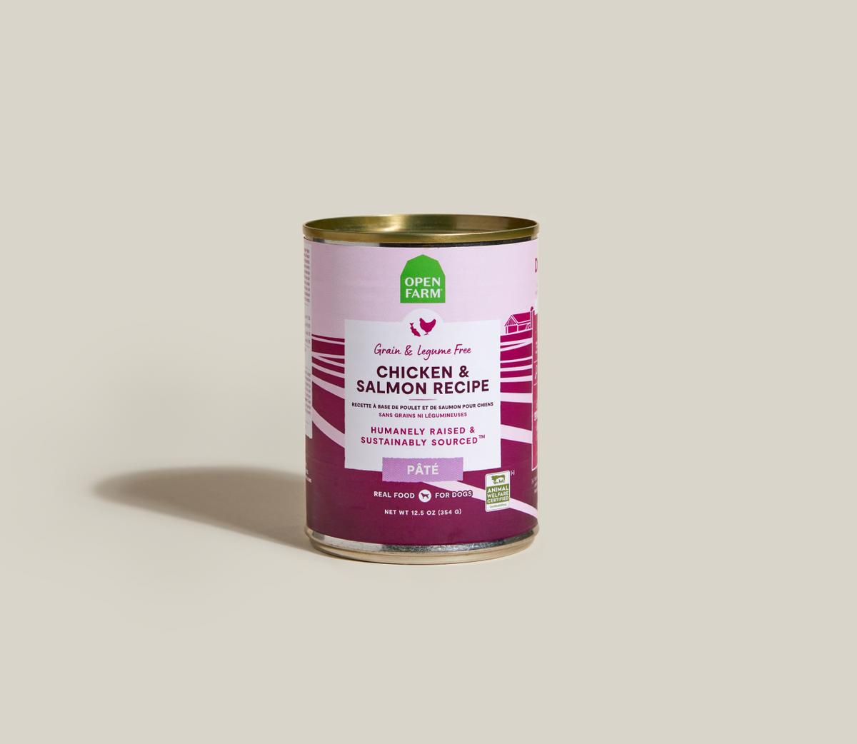 Grain-Free Chicken & Salmon Pate for Dogs - Smooth Broth-Rich Wet Meal