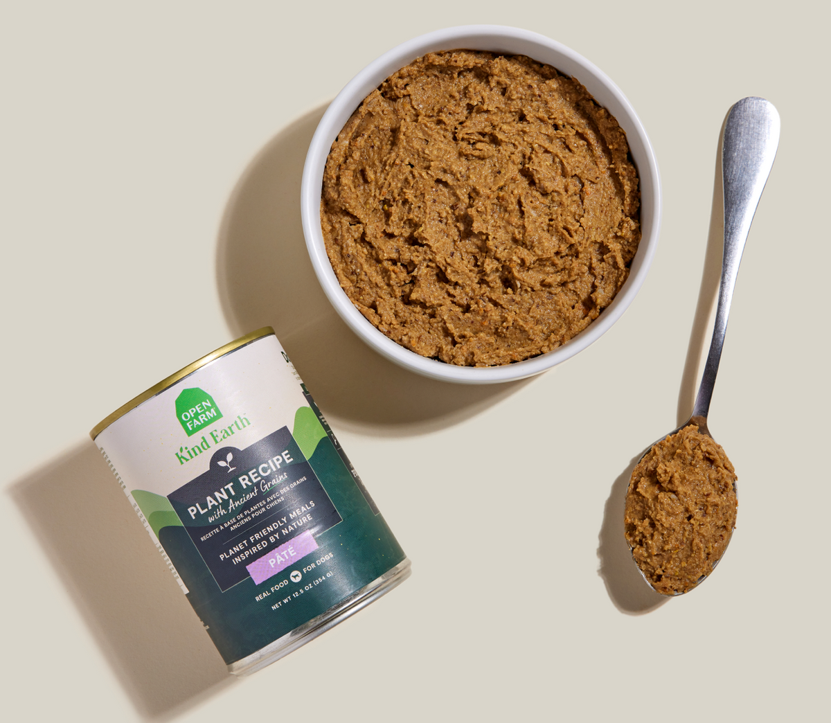 Plant-Based Wet Dog Pate with Ancient Grains - Meat-Free, Complete & Balanced