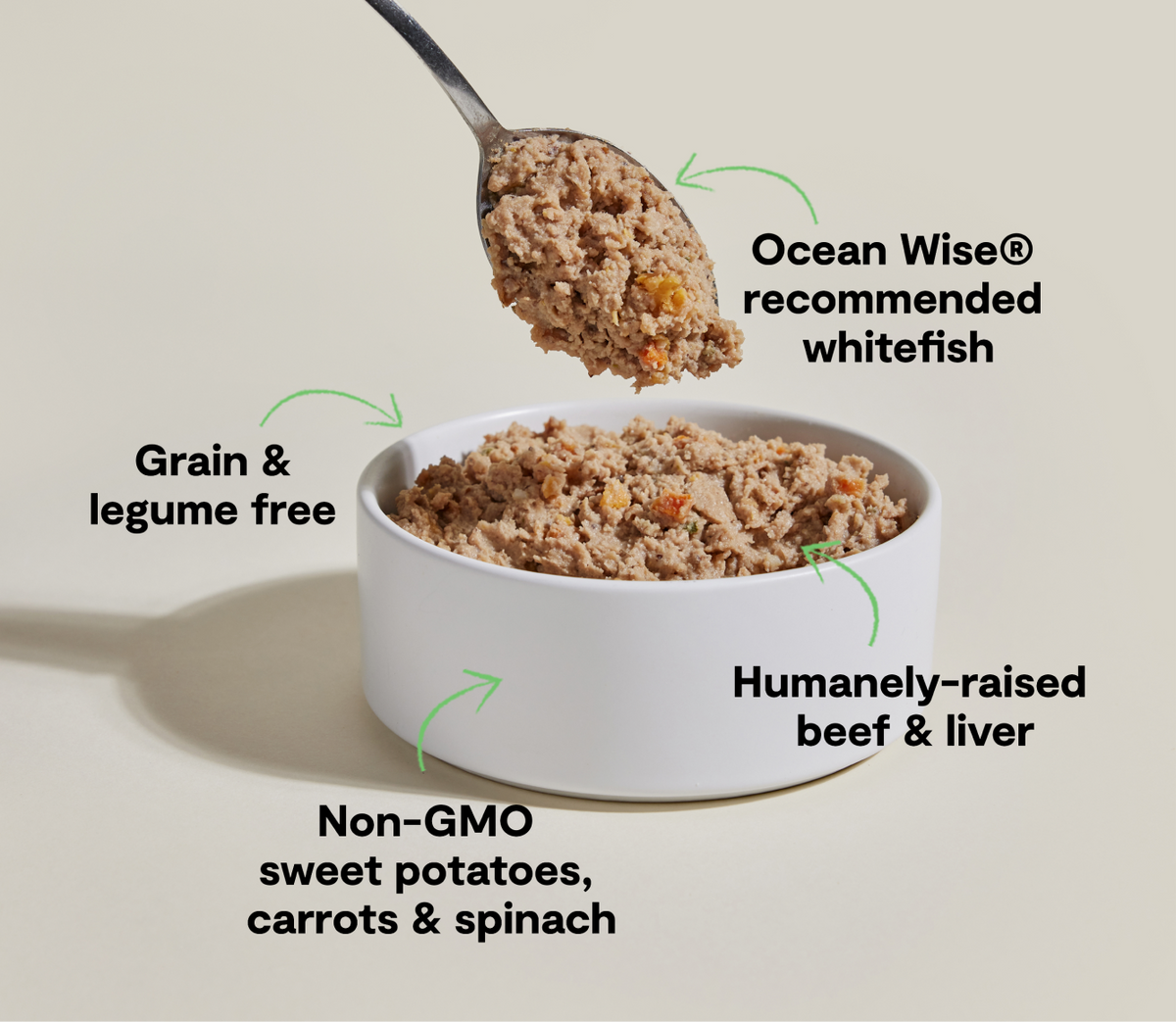 Whitefish & Grass-Fed Beef Pâté – Grain-Free Wet Dog Food, Complete