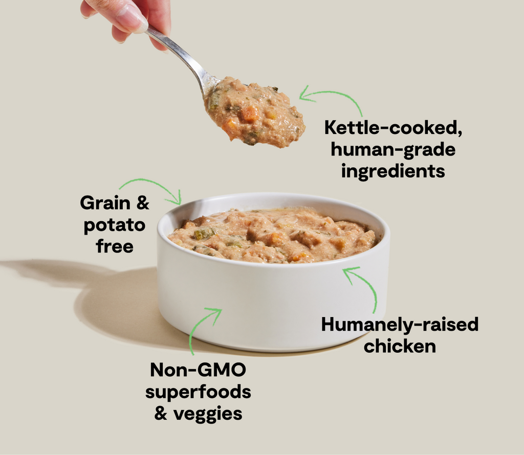 Chicken Wet Dog Food Stew - Human-Grade Grain-Free Kettle-Cooked Chunks